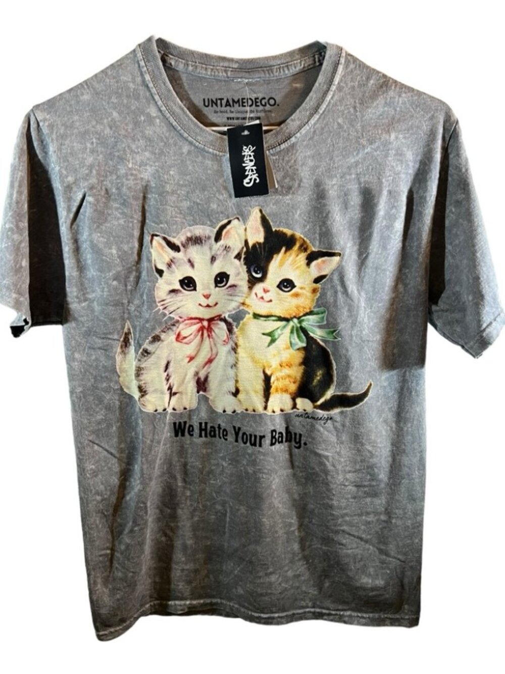Untamedego Spencer’s Women’s Graphic TShirt- Light Gray- Size Small - Picture 2 of 6